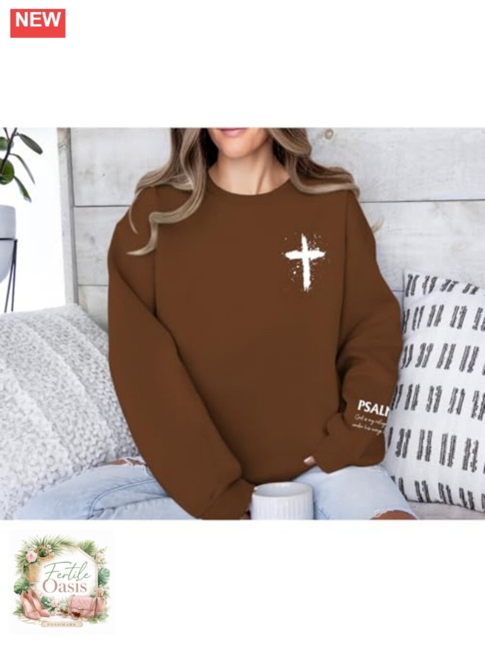 Christian Sweatshirt Psalms 91 Jesus Hoodie Religious Faith God Shirt Bible - Picture 3 of 6